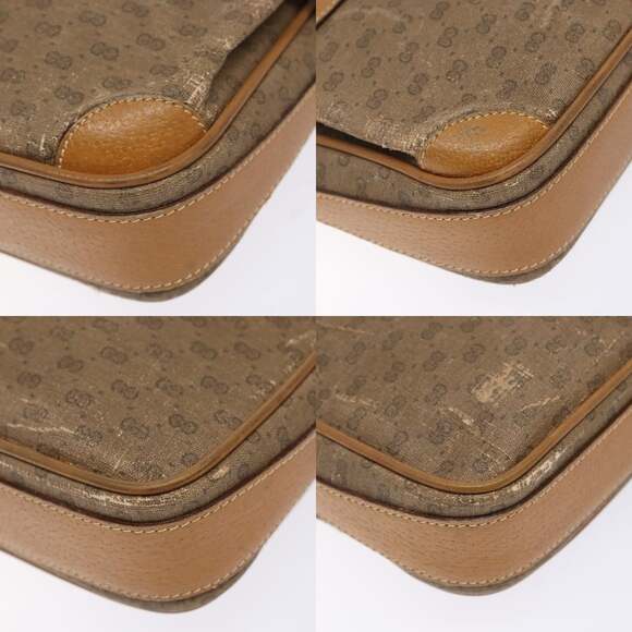 GUCCI Micro GG Supreme Shoulder Bag Pvc Beige Gold 007 904 007 904 - Picture 10 of 13